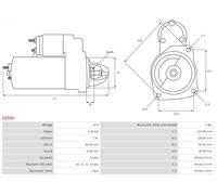 Fits AS ROZRUSZNIKI I ALTERNATORY S0550 STARTER ⭐UK Stock⭐