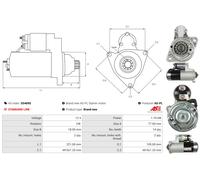 Fits AS ROZRUSZNIKI I ALTERNATORY S5469S STARTER ATLAS, CASE IH, HYUN ⭐UK Stock⭐