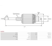 AS-PL SA0031 Armature, starter
