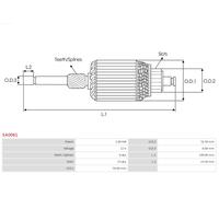 Fits AS ROZRUSZNIKI I ALTERNATORY SA0061 ROTOR ⭐UK Stock⭐