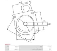 AS-PL SBR2012S Drive Bearing, starter