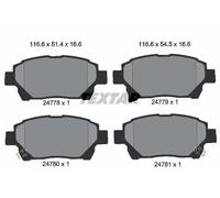 FITS ASTON MARTIN CYGNET 1.3 BRAKE PAD SET, DISC BRAKE 2477801 TEXTAR