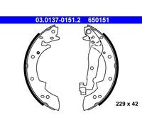 Fits ATE 03.0137-0151.2 Brake Shoe Set DE Stock