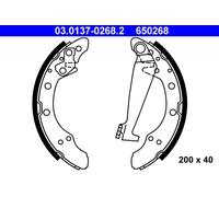 ATE Brake Shoe Set 03.0137-0268.2 - Rear - Fits Audi, SEAT, SKODA, VW