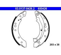 ATE Brake Shoe Set 03.0137-0426.2 - Rear, Fits Peugeot/Citroen C3 C2 1007 Enterprise 1.4L