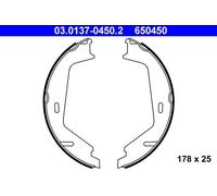 Brake Shoe Set, parking brake ATE 03.0137-0450.2 for S80 I (184) 2.0 1999-2006
