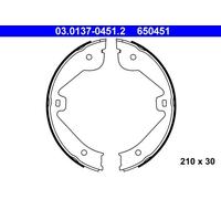 Brake Shoe Set, parking brake 03.0137-0451.2 ATE for LAND ROVER MERCEDES-BENZ VW