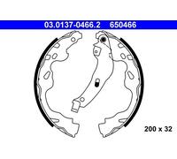 ATE 03.0137-0466.2 Brake Shoe Set Rear for Agila Swift Splash Aygo C1 Yaris 108