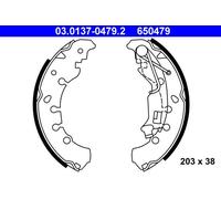 BRAKE SHOE SET FOR OPEL VAUXHALL CORSA D S07 Z 14 XEP Z 13 DTE A 13 DTE KFV ATE