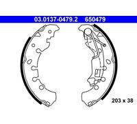BRAKE SHOE SET FOR OPEL VAUXHALL CORSA D S07 Z 14 XEP Z 13 DTE A 13 DTE KFV ATE