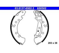 ATE 03.0137-0502.2 Brake Shoe Set Rear for