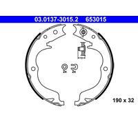 Brake Shoe Set, parking brake 03.0137-3015.2 ATE for MITSUBISHI SUBARU CITROËN