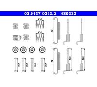 ATE Accessory Kit, Parking Brake Shoes 03.0137-9333.2