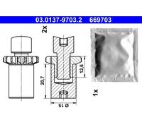 ATE 03.0137-9703.2 Brake shoe fitting kit