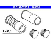 Brake caliper guide kit 11.0101-5705.2 ATE for VW SEAT
