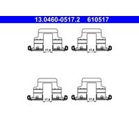 ATE Brake Pad Fitting Kit 13.0460-0517.2, Fits VW, SEAT, SKODA, AUDI