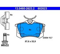 Brake pads 13.0460-2623.2 ATE for CITROËN PEUGEOT DS OPEL