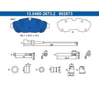 ✅Fits ATE 13.0460-2673.2 BRAKE PAD SET, DISC BRAKE ⭐UK Seller⭐