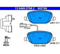 ATE Brake Pad Set 13.0460-2768.2 Disc Brake for Alfa Romeo Giulietta 1.4 TB