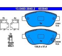 NEW DISC BRAKE PADS SET FOR VAUXHALL OPEL FIAT CORSA MK III D S07 ATE T1704
