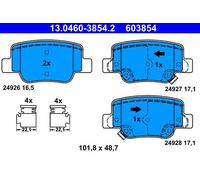 ATE Brake Pad Set 13.0460-3854.2 - for Toyota Verso (2ZR-FAE 1.8L, 2AD-FHV 2.2L)