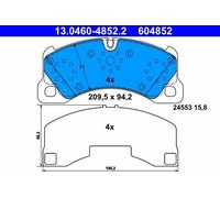 ✅Fits ATE 13.0460-4852.2 Brake Pad Set, disc brake ⭐UK Seller⭐