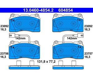 ✅Fits ATE 13.0460-4854.2 BRAKE PADS FRONT ALFA GIULIETTA 1.4 10- ⭐UK Seller⭐