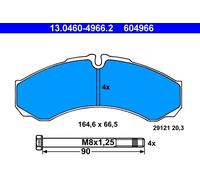 ATE Brake Pad Set 13.0460-4966.2 - Disc Brake for IVECO Renault Trucks