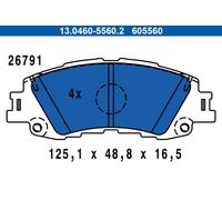 ATE 13.0460-5560.2 Brake pad set