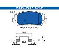 Fits ATE 13.0460-5563.2 Brake Pad Set, disc brake 13.0460-5563.2 Brake pads set
