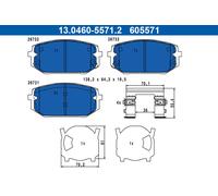 BRAKE PAD SET DISC BRAKE 13.0460-5571.2 FOR HYUNDAI KIA G4FT/G4FP/G4FU 1.6L 4cyl