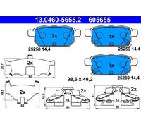 ATE 13.0460-5655.2 Brake pad set