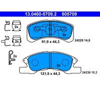 ATE 13.0460-5709.2 Brake pad set