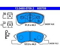 Fits ATE 13.0460-5709.2 Brake Pad Set, disc brake UK Stock