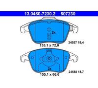ATE Brake Pad Set 13.0460-7230.2 - Fits Citroën C4 Grand Picasso I 1.6 16V