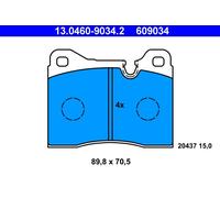 ✅Fits ATE 13.0460-9034.2 Brake Pad Set, disc brake 13.0460-9034.2 Br ⭐UK Seller⭐