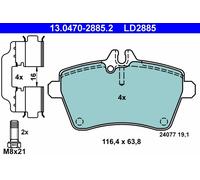 ATE Brake Pads 13.0470-2885.2 for Mercedes-Benz A-Class (W169)