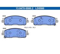 Fits ATE 13.0470-5580.2 BRAKE PAD SET, DISC BRAKE