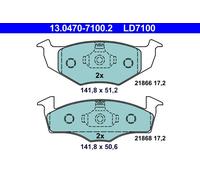 ATE Brake Pad Set 13.0470-7100.2 - Disc Brake for VW/SEAT/SKODA