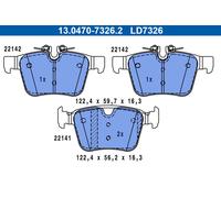 ATE 13.0470-7326.2 Brake pad set