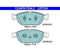 ✅Fits ATE 13.0470-7334.2 Brake Pad Set, disc brake 13.0470-7334.2 Ce ⭐UK Seller⭐