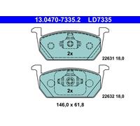ATE 13.0470-7335.2 Brake pad set