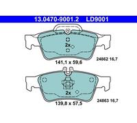 ATE 13.0470-9001.2 Brake pad set