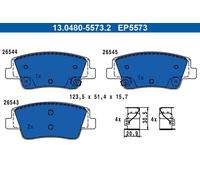Fits ATE 13.0480-5573.2 BRAKE PADS REAR NEW ORIGINAL