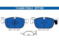 ATE 13.0480-7328.2 Brake pad set