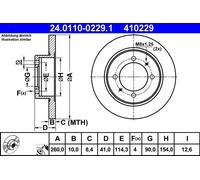 ATE 24.0110-0229.1 Brake disc