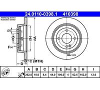 Fits ATE 24.0110-0398.1 brake disc HYUNDAI T. ACCENT/I20 1,0-1,6 10- UK Stock