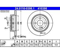 Fits ATE 24.0110-0398.1 brake disc HYUNDAI T. ACCENT/I20 1,0-1,6 10- UK Stock