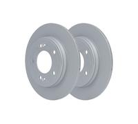 1X Brake disc ATE 24.0110-0408.1 for HYUNDAI IONIQ (AE) 1.6 2016-2022