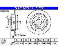 ✅Fits ATE 24.0310-0271.1 brake disc MINI T. ONE/COOPER 01-15 POWER D ⭐UK Seller⭐